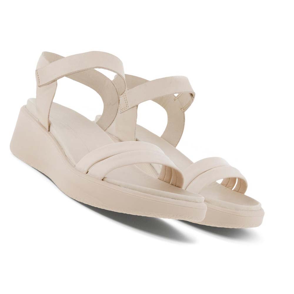 Women's Ecco Flowt Lx Wedge Dress Shoes Beige | Canada 100JPQ